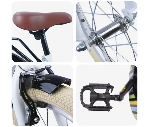 Bērnu Velosipēds 24 Collas No 8 Līdz 12 Gadiem Balts Vidaxl