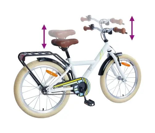 Bērnu Velosipēds 24 Collas No 8 Līdz 12 Gadiem Balts Vidaxl