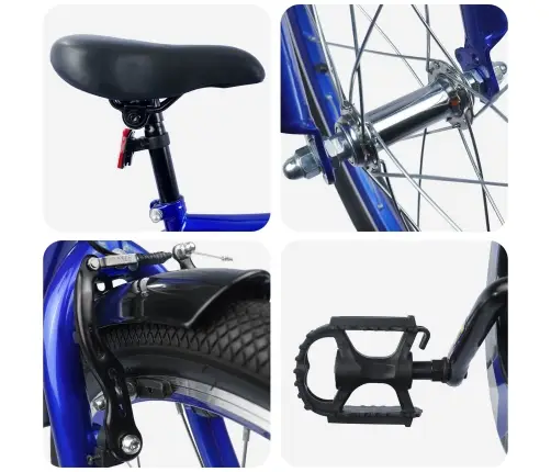 Vaikų Dviratis 20 Colių 6-11 Metų Amžiaus Tamsiai Mėlyna