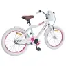 Bērnu Velosipēds 20 Collas 6-11 Gadu Vecumam Balts Vidaxl