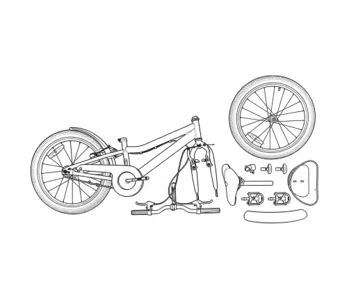 Bērnu Velosipēds 20 Collas 6-11 Gadu Vecumam Balts Vidaxl