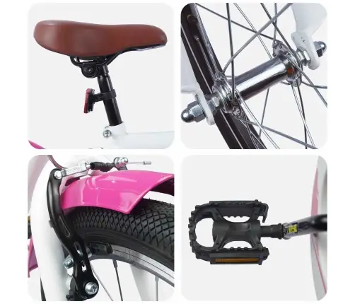 Bērnu Velosipēds 24 Collas No 8 Līdz 12 Gadiem Rozā Vidaxl