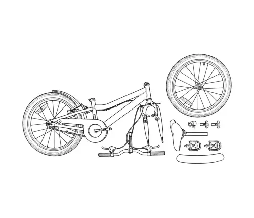 Bērnu Velosipēds 20 Collas 6-11 Gadu Vecumam Balts Vidaxl
