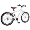 Bērnu Velosipēds 24 Collas No 8 Līdz 12 Gadiem Balts Vidaxl