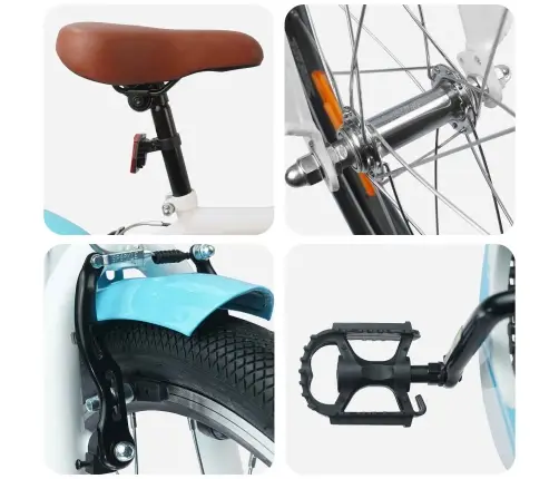 Bērnu Velosipēds 24 Collas No 8 Līdz 12 Gadiem Gaiši Zils Vidaxl