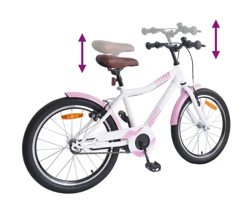 Bērnu Velosipēds 24 Collas No 8 Līdz 12 Gadiem Gaiši Rozā Vidaxl