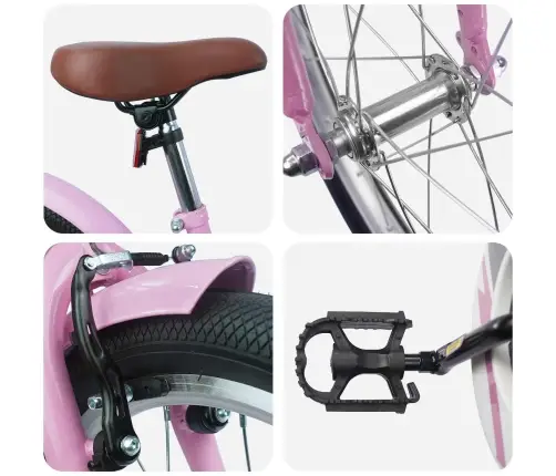 Vaikų Dviratis 20 Colių Nuo 6 Iki 11 Metų Šviesiai Rožinė