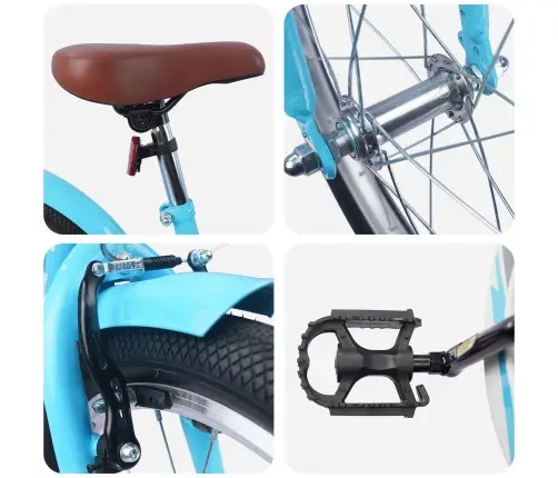 Vaikų Dviratis 20 Colių 6-11 Metų Amžiaus Šviesiai Mėlyna