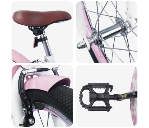 Vaikų Dviratis 20 Colių 6-11 Metų Amžiaus Šviesiai Rožinė