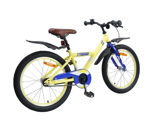 Bērnu Velosipēds 20 Collas 6-11 Gadu Vecumam Dzeltena Vidaxl