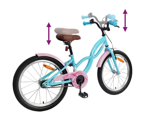 Vaikų Dviratis 20 Colių 6-11 Metų Amžiaus Šviesiai Mėlyna