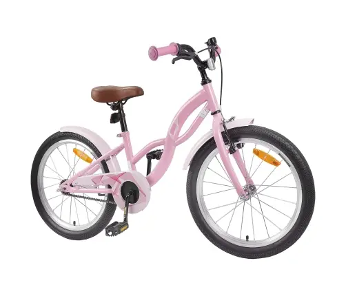 Vaikų Dviratis 20 Colių 6-11 Metų Amžiaus Šviesiai Rožinė