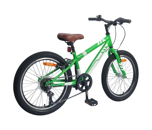 Kalnu Velosipēds 20 Collas 6-Speed Iedots 5-8 Gadu Vecumam Zaļa Vidaxl