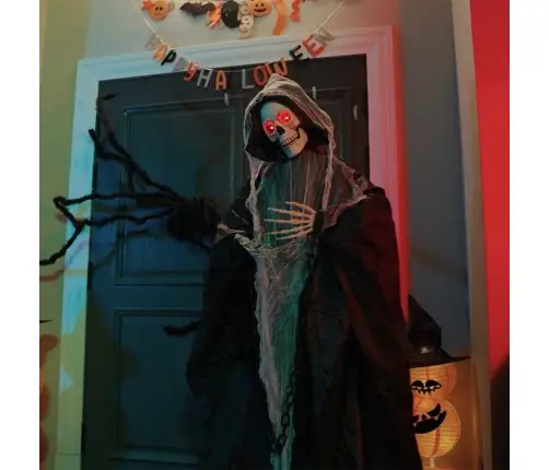 Halloween Grim Reaper Must 60 X 60 X 155 Cm Polüester