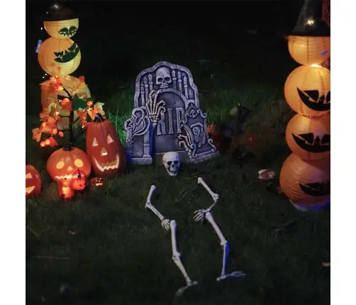 Halloween Skelets Balts 20 X 10 X 9.5 Cm Plastmasa Vidaxl