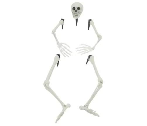 Halloween Skelets Balts 20 X 10 X 9.5 Cm Plastmasa Vidaxl