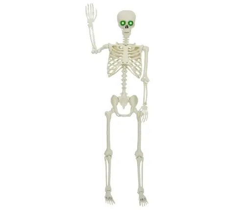 Halloween Skelets Regulējams Balts 155 X 38.5 Cm Plastmasa Vidaxl