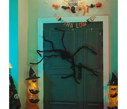 Helovīna Zirneklis Dekorācija Regulējams 6 Pcs Melna 75 Cm Vidaxl