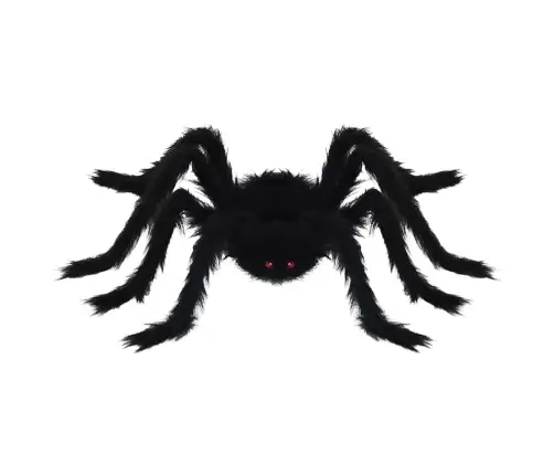 Helovīna Zirneklis Dekorācija Regulējams 6 Pcs Melna 75 Cm Vidaxl