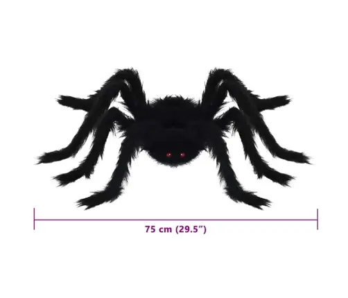 Helovīna Zirneklis Dekorācija Regulējams 6 Pcs Melna 75 Cm Vidaxl