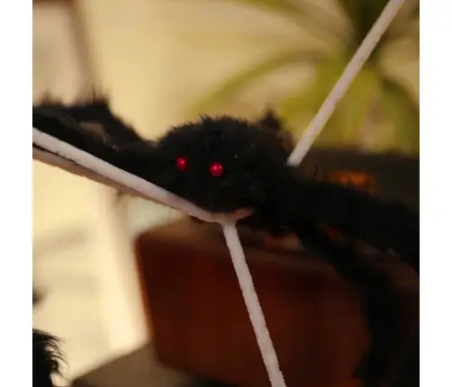 Halloween Ämblik Dekoratsioon Võrkudega 2 Pcs Must Ja Valge