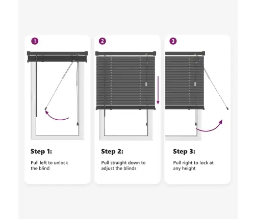 Veneetsia Rulo Reguleeritav Hõbehall 150 X 100 Cm Pvc
