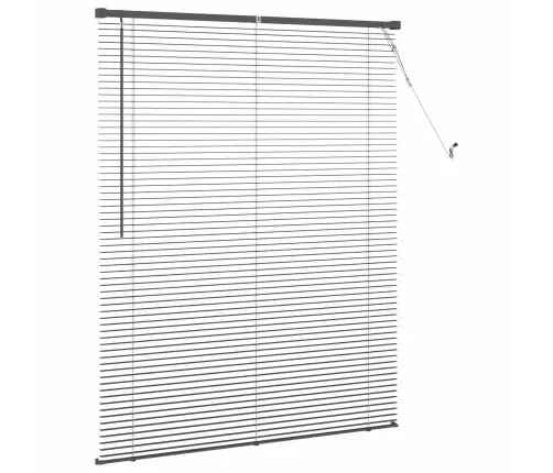 Venecijos Žaliuzės Sidabrinė Pilka 150 X 120 Cm Pvc