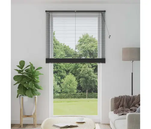 Venēcijas Žalūzija Sudrabaini Pelēks 213 X 120 Cm Pvc Vidaxl