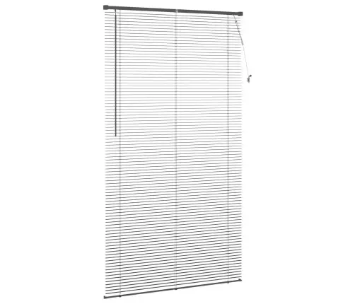 Venēcijas Žalūzija Sudrabaini Pelēks 213 X 120 Cm Pvc Vidaxl