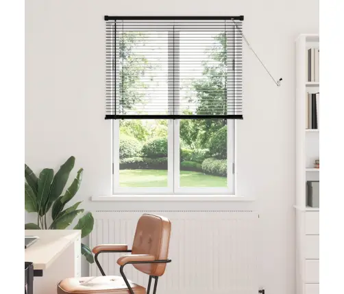 Venecijos Žaliuzės Reguliuojamas Juoda 150 X 70 Cm Pvc