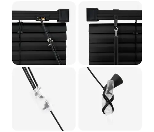 Veneetsia Rulo Reguleeritav Must 150 X 100 Cm Pvc