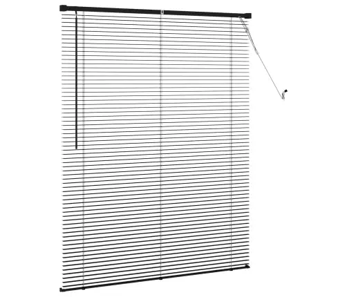 Veneetsia Rulo Reguleeritav Must 150 X 110 Cm Pvc