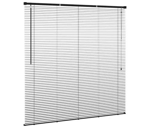 Venecijos Žaliuzės Reguliuojamas Juoda 150 X 140 Cm Pvc