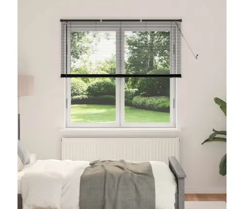 Venecijos Žaliuzės Reguliuojamas Juoda 150 X 150 Cm Pvc