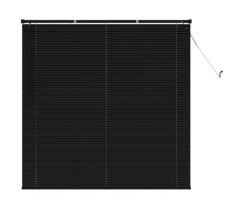 Venecijos Žaliuzės Reguliuojamas Juoda 150 X 150 Cm Pvc