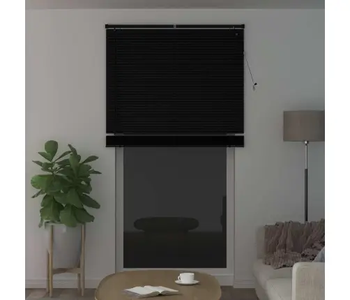 Venēcijas Žalūzija Regulējams Melna 213 X 110 Cm Pvc Vidaxl