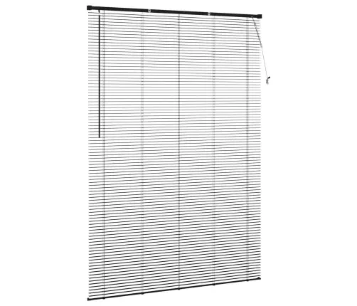 Venecijos Žaliuzės Reguliuojamas Juoda 213 X 150 Cm Pvc