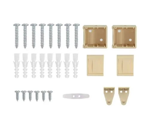 Venecijos Žaliuzės Šviesiai Ruda Su Raštu 150 X 60 Cm Pvc