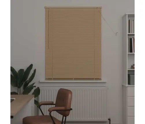 Veneetsia Rulo Reguleeritav Helepruun Mustriga 150 X 100 Cm Pvc