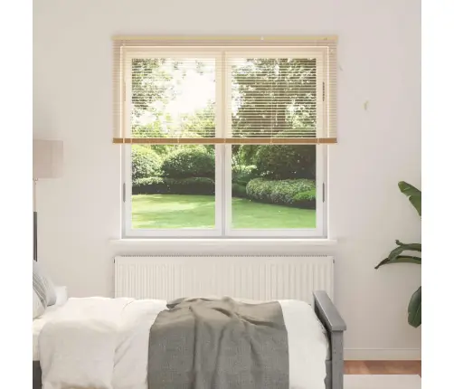 Veneetsia Rulo Reguleeritav Helepruun Mustriga 150 X 150 Cm Pvc