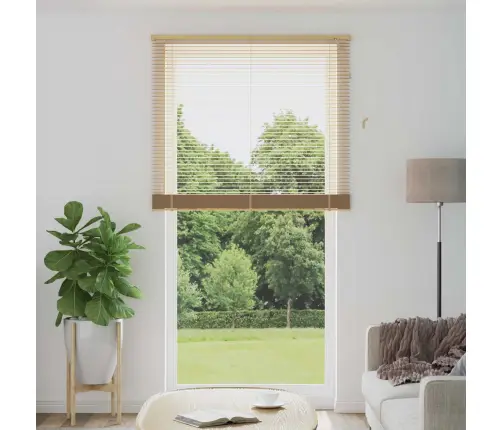 Venecijos Žaliuzės Šviesiai Ruda Su Raštu 213 X 110 Cm Pvc