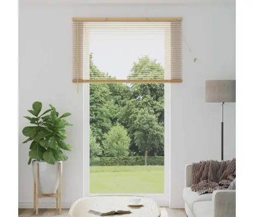 Venecijos Žaliuzės Šviesiai Ruda Su Raštu 213 X 140 Cm Pvc