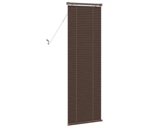 Venecijos Žaliuzės Tamsiai Ruda Su Raštu 150 X 60 Cm Pvc