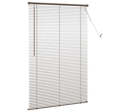 Veneetsia Rulo Reguleeritav Tumepruun Mustriga 150 X 90 Cm Pvc