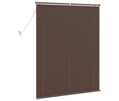 Veneetsia Rulo Reguleeritav Tumepruun Mustriga 150 X 120 Cm Pvc