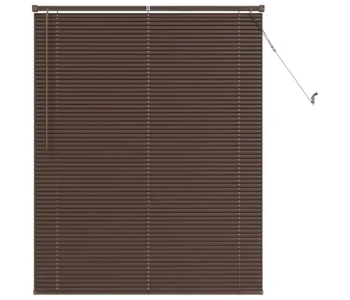 Veneetsia Rulo Reguleeritav Tumepruun Mustriga 150 X 120 Cm Pvc