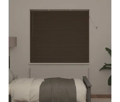 Veneetsia Rulo Reguleeritav Tumepruun Mustriga 150 X 130 Cm Pvc