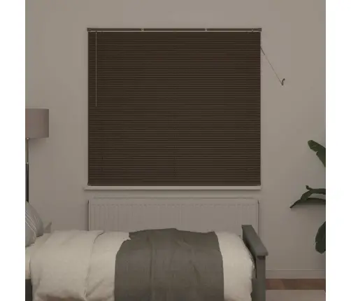 Venecijos Žaliuzės Tamsiai Ruda Su Raštu 150 X 140 Cm Pvc