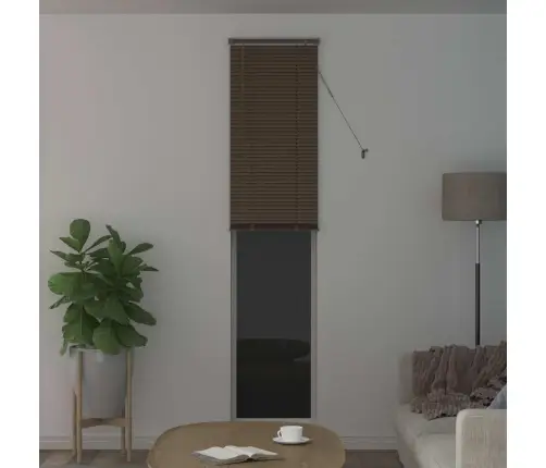 Veneetsia Rulo Reguleeritav Tumepruun Mustriga 213 X 60 Cm Pvc