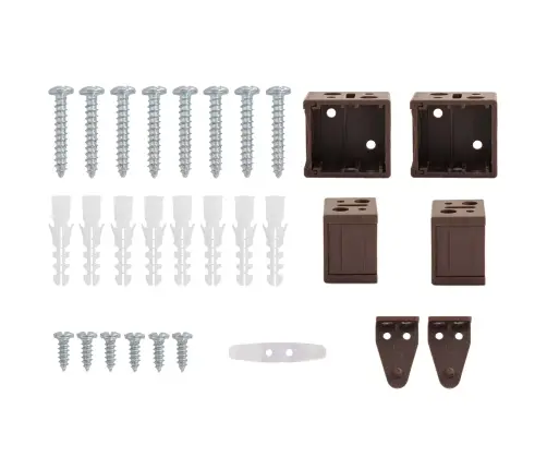 Veneetsia Rulo Reguleeritav Tumepruun Mustriga 213 X 70 Cm Pvc